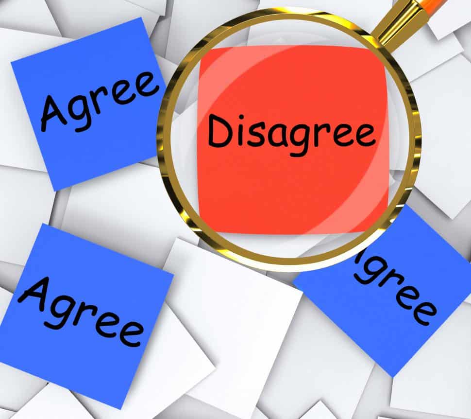 disagreement post it