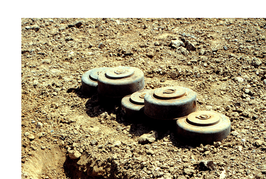 land mines