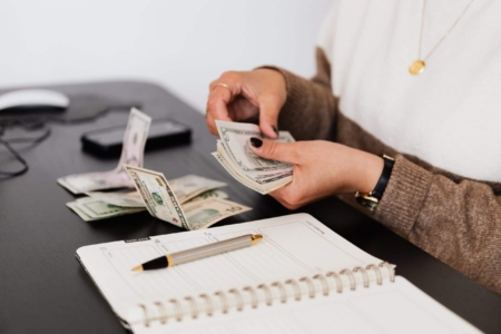 paying money