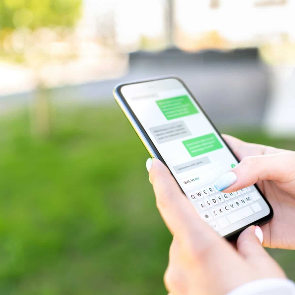 texting screen